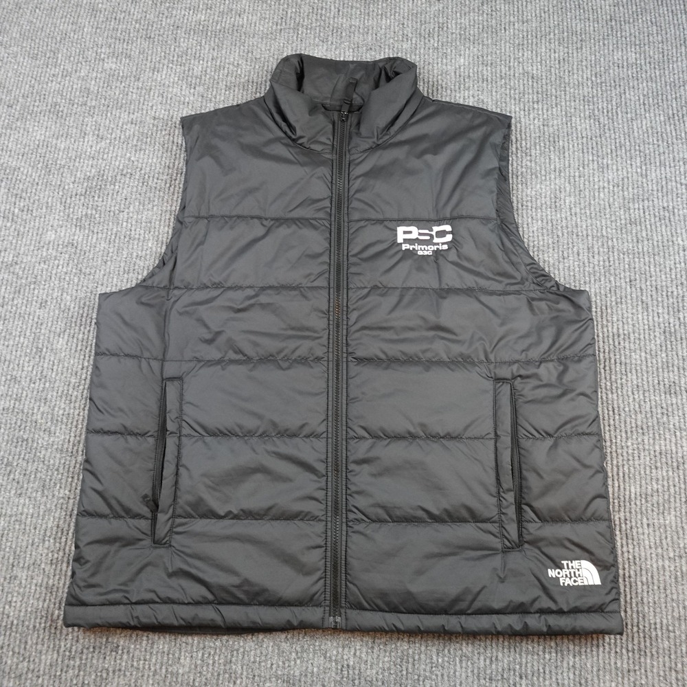 The North Face Puffer Vest Mens XL Black Quilted Insulated Full Zip